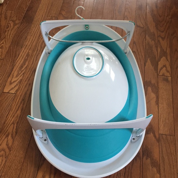 Boon bathtub adjustable collapsible designer. Recline/Sit Up Infant/Toddler - Picture 3 of 14